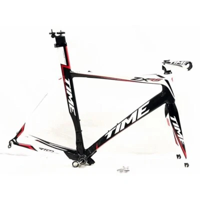 "TIME ZXRS 2013 Carbon Road Frame Set M Size Black/White Free Shipping From JP - Image 1 of 4