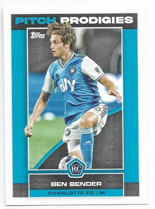 Ben Bender Charlotte FC 2023 Topps MLS Pitch Prodigies Rookie #115 - Image 1 of 1