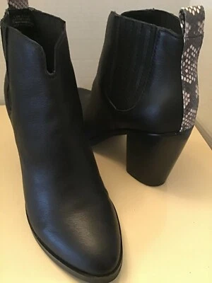 Dolce Vita Mujer Botines Cuero Negro Talla 8.5 Mediano Foto 1 de 4