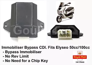 Immobiliser Bypass CDI Fits Peugeot Elyseo 50cc 100cc Chip Key ACI100 ACI100.01 - Picture 1 of 4