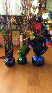 Set of 3 Rainbow Iridescent Balloon Weights Party Birthday Supplies - Picture 1 of 4