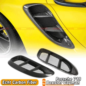 Para Porsche 718 Boxster Cayman carbono tomas de aire laterales tomas de aire Turning - Imagen 1 de 11