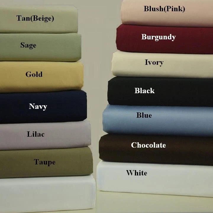 Luxury Attached Waterbed Solid 450 Threadcount Cotton Ultra Soft Sheet Sets - Image 1 of 1
