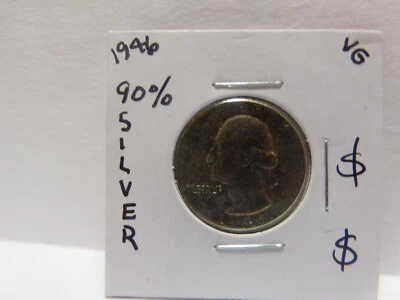 1946 WASSHINGTON QUARTER  GOOD CONDITION - Image 1 of 2