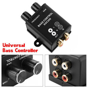Car Remote Level Volume Amplifier Subwoofer Equalizer Crossover Bass Controller