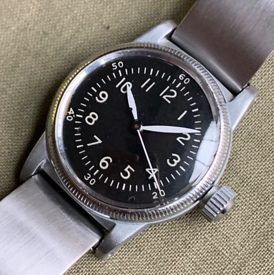 Reloj en pulsera Waltham A-11 Hack Grado: No 10616 emitido por el ejército de Estados Unidos Segunda Guerra Mundial #2 Foto 1 de 4