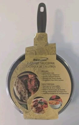 Cacerola Brentwood 2 cuartos - Aluminio - Antiadherente - Gris - TOTALMENTE NUEVA  Foto 1 de 4