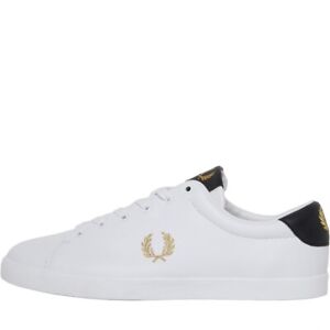 Fred Perry Womens Lottie Leather Trainers White Leather Shoes