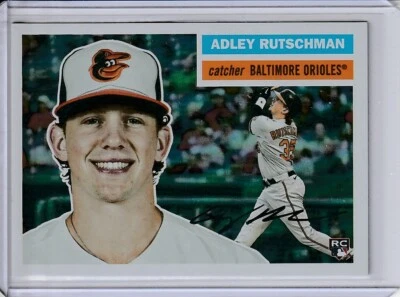 2023 Topps Archives #55 Adley Rutschman 1956 Variation Refractor Rookie #167/199 - Image 1 of 2