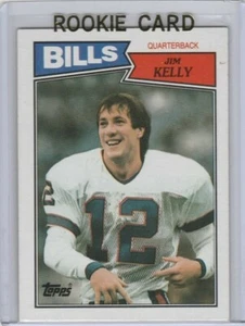 JIM KELLY ROOKIE CARD Buffalo Bills 1987 TOPPS VINTAGE RC Football NFL HOFer! - Picture 1 of 2