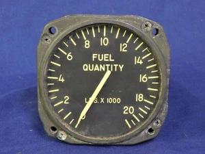 Vintage Minneapolis Honeywell JG7021A34 Aircraft Fuel Quantity Gauge - Picture 1 of 7