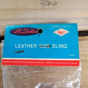 Vtg. L. M. Dickson Leather Gun Sling Adjustable TAICO The Mark Of Quality JAPAN - Picture 1 of 6