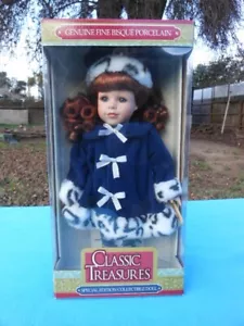 Vtg Classic Treasures Special Edition Collectible 12" Bisque Porcelain Doll - Picture 1 of 10