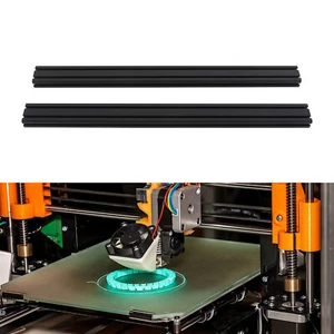 Ecológico Aluminio Ranura en T Perfil Extruido 40x80mm Longitud 1000mm Juego de 2 Piezas - Imagen 1 de 17