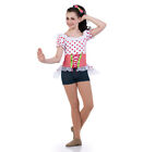 Jubilee Adult Medium Dance Costume Biketard Country Girl Gingham Unitard New