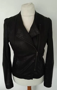 YAS - Chaqueta Estilo Motociclista CUERO REAL Negra Suave Talla M 10 - Imagen 1 de 12