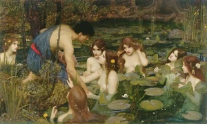 John William Waterhouse : "Hylas and the Nymphs" (1896) — Giclee Fine Art Print - Picture 1 of 7