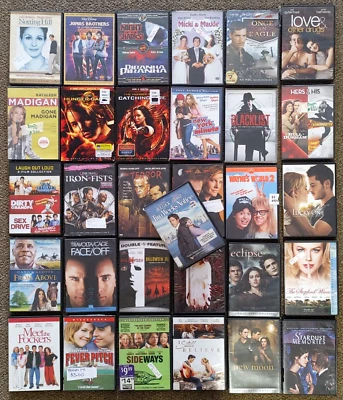 30+ ЛОТ ТОВАРОВ Коллекция DVD Movie Night ~ Триллер ужасов комедийной драмы ~ Голодные игры - Изображение 1 из 4