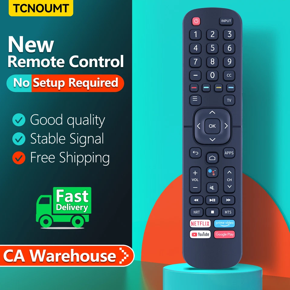 TCNOUMT ERF2G60H ERF2K60H ERF2A60 Remote Control For Hisense TV 43H5670G 50H6570G