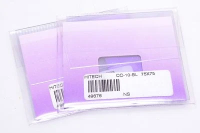 ✅ HITECH 75 CC-05B, CC-10B BL, BLUE 75X75MM FILTER SET. NO HOLDER SINAR - Image 1 of 2