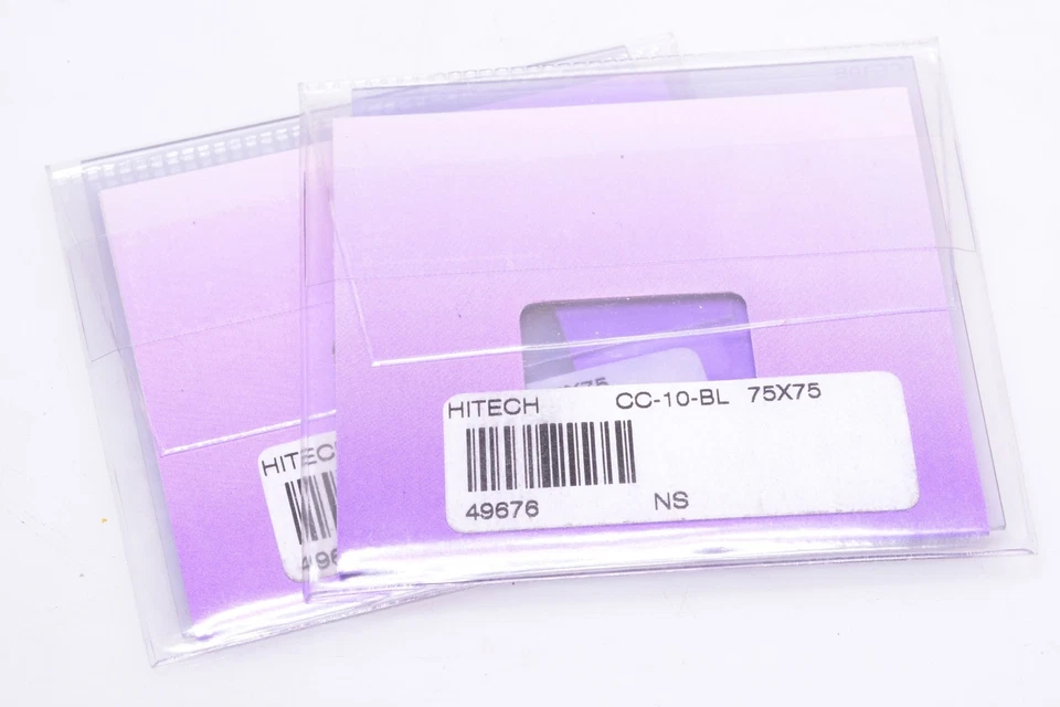 ✅ HITECH 75 CC-05B, CC-10B BL, BLUE 75X75MM FILTER SET. NO HOLDER SINAR - Image 1 of 2