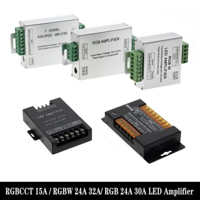 LED RGBW / RGB Amplifier 24A 32A for Led Strip Power Repeater light controller - Image 1 of 4