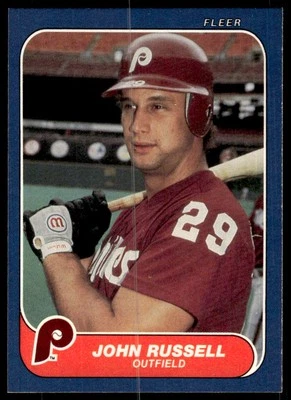 John Russell 1986 Fleer #448 Philadelphia Phillies - Image 1 of 2