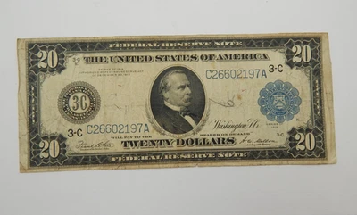 1914 $20 FRN FEDERAL RESERVE NOTE PHILADELPHIA (516) - Image 1 of 2