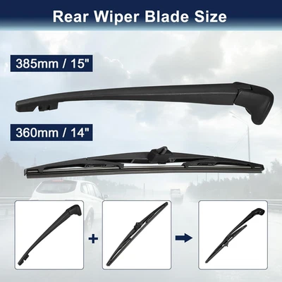 Brazo limpiaparabrisas trasero y cuchilla para Honda Pilot 2009-2015 76720-SZA-A02 76730-SZA-A02 NUEVO Foto 1 de 4