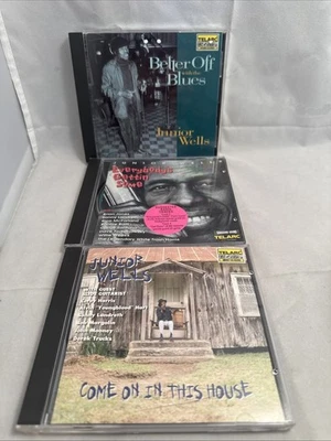 Junior Wells 2 CDs 1993 Better Off With The Blues 1995 Everybody’s Getting Some  Foto 1 de 4