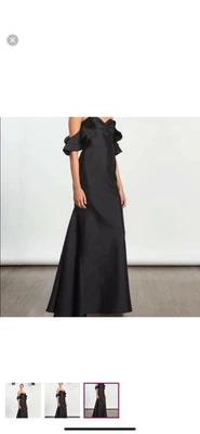 Shoshanna полночь коллекции шикарный черный с открытыми плечами платье размер 6 - новый с Ярлыками!  - Изображение 1 из 4