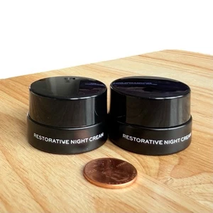 Lote de 2 cremas de noche restauradoras de centavos TRAVEL MINI 0,1 oz/3 ml cada una NUEVA - Imagen 1 de 3