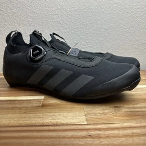 NEW adidas Parley x The Road BOA Black Cycling Shoes Men's Size 11 GW6266 - Picture 1 of 6
