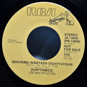 EURYTHMICS Sexcrime (Nineteen Eighty·Four) US 1984 PROMO RCA JK-13956🟢MINT-🟢 - Picture 1 of 7