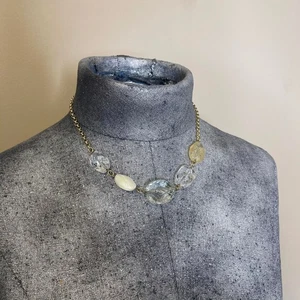 American Eagle AEO Collar Firmado Joyería Cristal Tono Oro Montura 17"  - Imagen 1 de 13