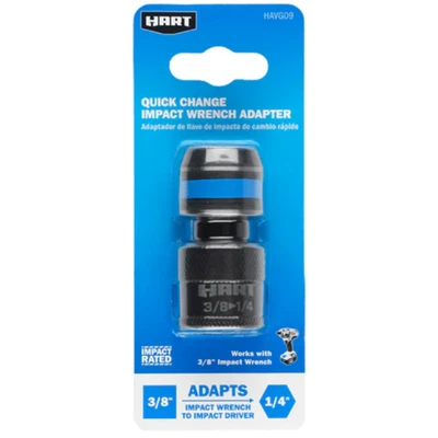 NEW HART 3/8” to 1/4” Quick Change Impact Wrench Adapter (SEALED SAME DAY SHIP) - Image 1 of 4