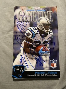 Mike Goodson Carolina Panthers Football signiertes Spielzeitprogramm gegen Falcons 2010 - Bild 1 von 1