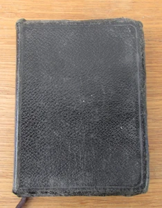 Vintage Black Leather Bound BIBLE Illustrated Maps - Cambridge University Press - Imagen 1 de 4