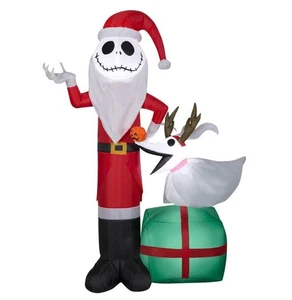Jack Skellington inflable soplado por aire Gemmy con cero astas usado #117716 - Imagen 1 de 4