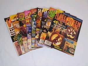 Vintage 1990's Fall / Halloween Craft Magazine Lot 9 Magazines - Picture 1 of 12
