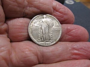 1917-D Standing Liberty Silver Quarter-Type2-Almost UNC-Some Luster Too! - Picture 1 of 10