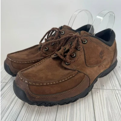 Timberland 88051 Marrón Exterior Cuero Senderismo Parte Superior Baja Zapatos con Cordones Para Hombre Talla 10 Foto 1 de 4