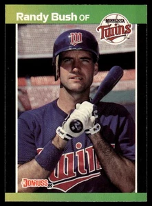 1989 Donruss #537 Randy Bush "LEAF, INC." & "*Denotes - Picture 1 of 2