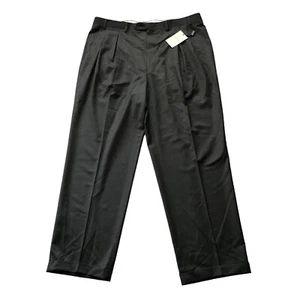 canali proposta pants pleated 40 dark green wool - Picture 1 of 10