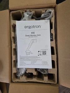 Ergotron 45-647-224 HX Premium Heavy Duty Monitor Arm Vesa Desk Mount Braccio W - Picture 1 of 2