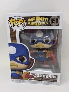 Funko Pop! Marvel Infinity Warps Soldier Supreme #858 BUF - Picture 1 of 2
