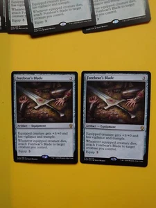 MTG Card. Forebear's Blade x2 Artifact Equipment Dominaria Rare as Pictured - Picture 1 of 8