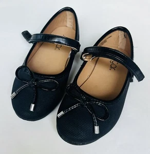 Sugar Black Lil Matilda Bow Flats Toddler Girls Size 9 Dress shoes - Picture 1 of 4
