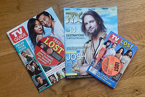 ABC TV "Lost" magazines covers lot - JOSH HOLLOWAY - CAST EXCLUSIVE CD + CD-ROM