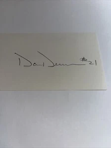 Dan Duran Texas Rangers Signed 3x5 index Card - Picture 1 of 1